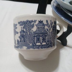 Vintage Blue Willow English Coffe Cup